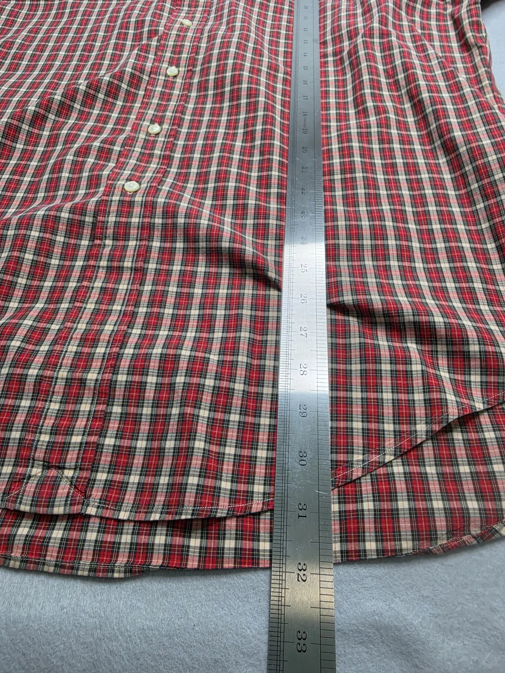Ralph Lauren Blake Button Down Shirt Mens XL Red Black Plaid Tartan‎ Long Sleeve